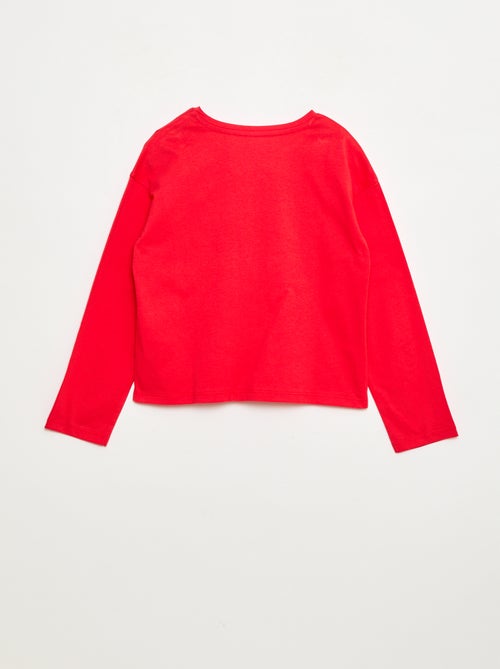 T-shirt a maniche lunghe con paillettes - Kiabi