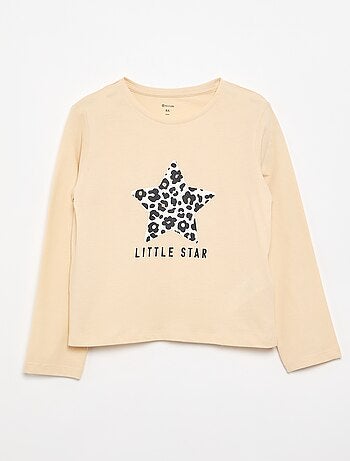 T-shirt a maniche lunghe con stampa
