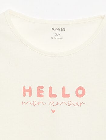 T-shirt a maniche lunghe con stampa