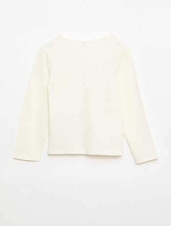 T-shirt a maniche lunghe con stampa