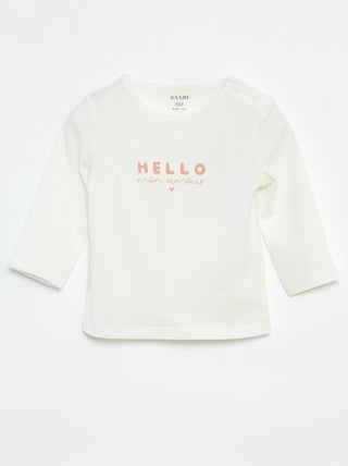 T-shirt a maniche lunghe con stampa
