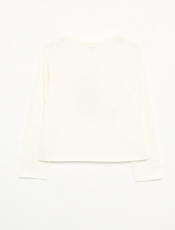T-shirt a maniche lunghe con stampa