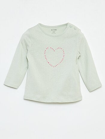 T-shirt a maniche lunghe con stampa