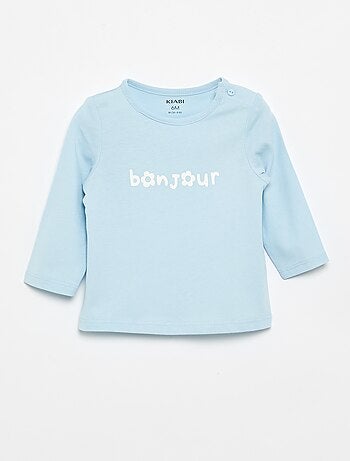 T-shirt a maniche lunghe con stampa