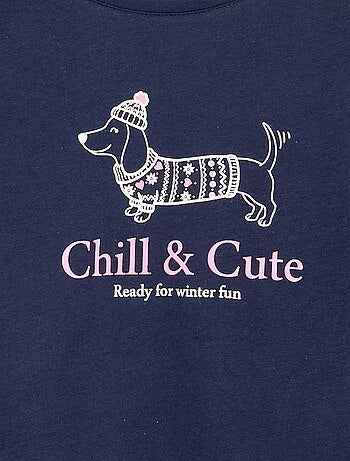 T-shirt a maniche lunghe con stampa