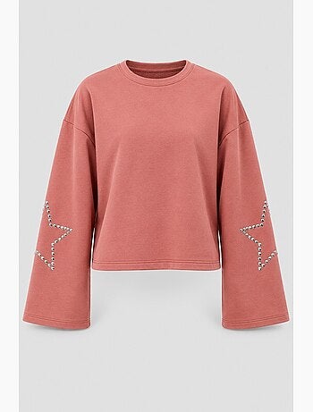 T-shirt a maniche lunghe con stampa di stelle hiccup