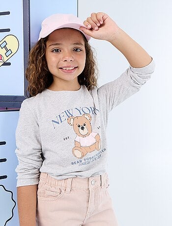 T-shirt a maniche lunghe con stampa