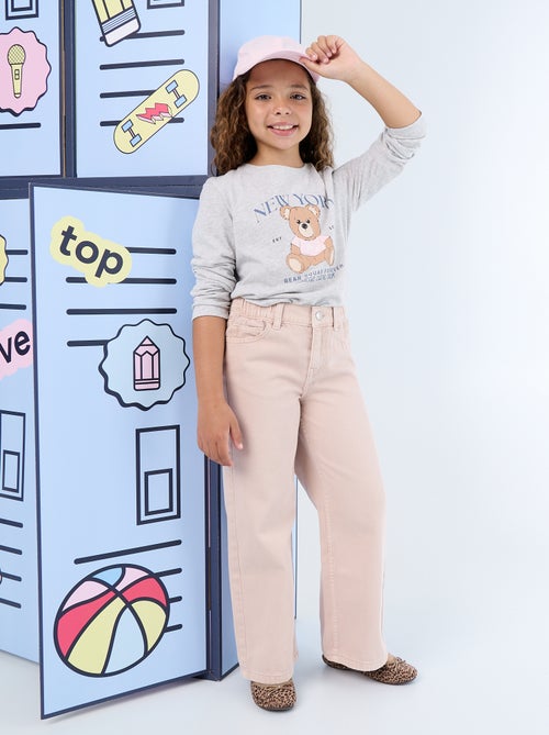 T-shirt a maniche lunghe con stampa - Kiabi