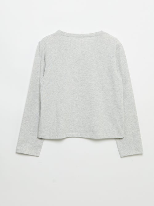 T-shirt a maniche lunghe con stampa - Kiabi