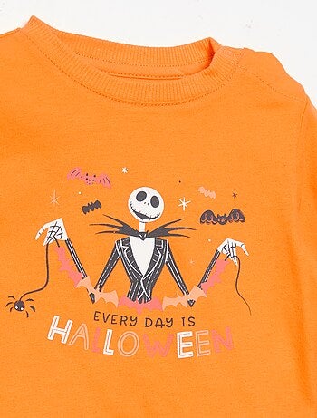 T-shirt a maniche lunghe con stampa \'Halloween\'