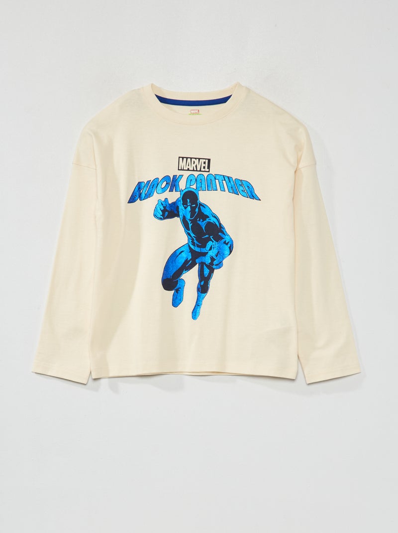 T-shirt a maniche lunghe con stampa 'Marvel' BEIGE - Kiabi