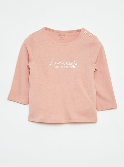 T-shirt a maniche lunghe con stampa - Kiabi