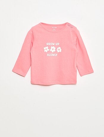 T-shirt a maniche lunghe con stampa