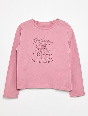 T-shirt a maniche lunghe con stampa
