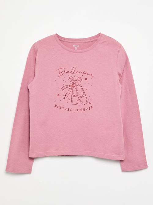 T-shirt a maniche lunghe con stampa - Kiabi