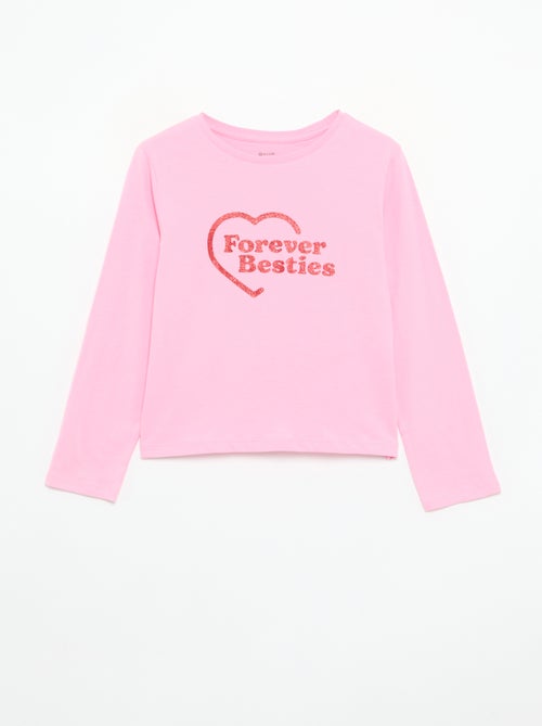 T-shirt a maniche lunghe con stampa - Kiabi