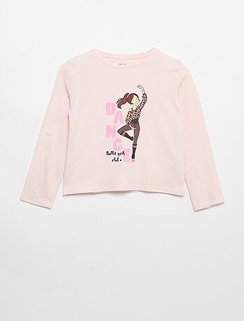T-shirt a maniche lunghe con stampa