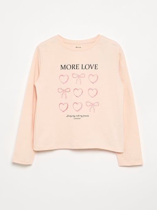 T-shirt a maniche lunghe con stampa - Kiabi