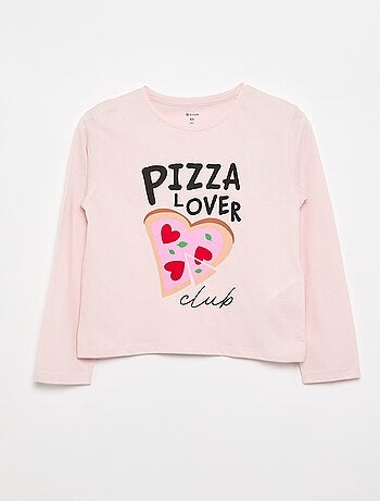 T-shirt a maniche lunghe con stampa
