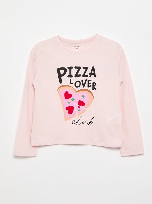 T-shirt a maniche lunghe con stampa - Kiabi