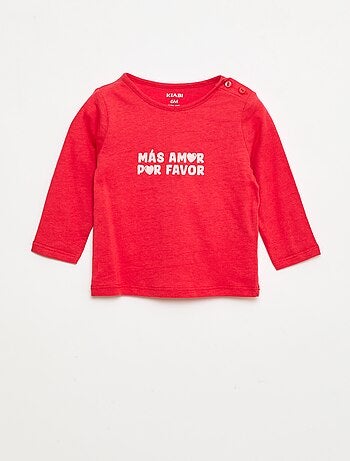 T-shirt a maniche lunghe con stampa