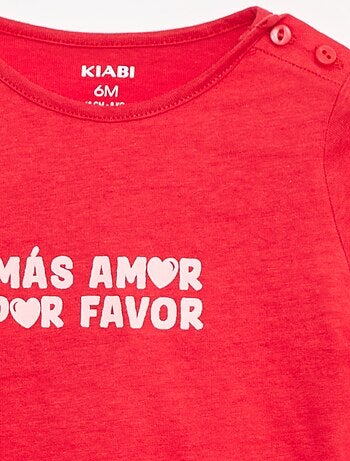 T-shirt a maniche lunghe con stampa