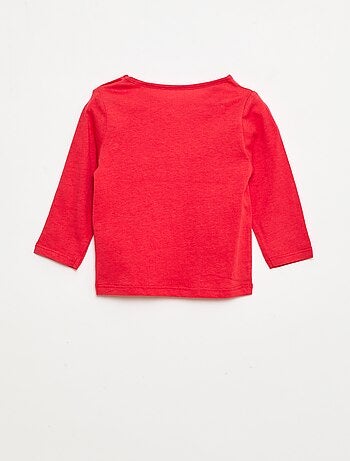 T-shirt a maniche lunghe con stampa