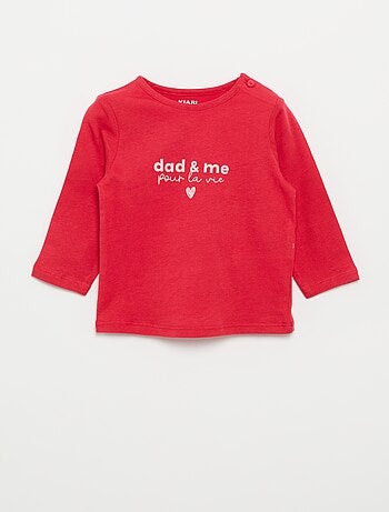T-shirt a maniche lunghe con stampa