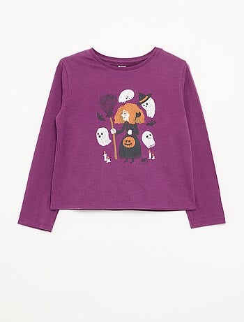 T-shirt a maniche lunghe con stampa