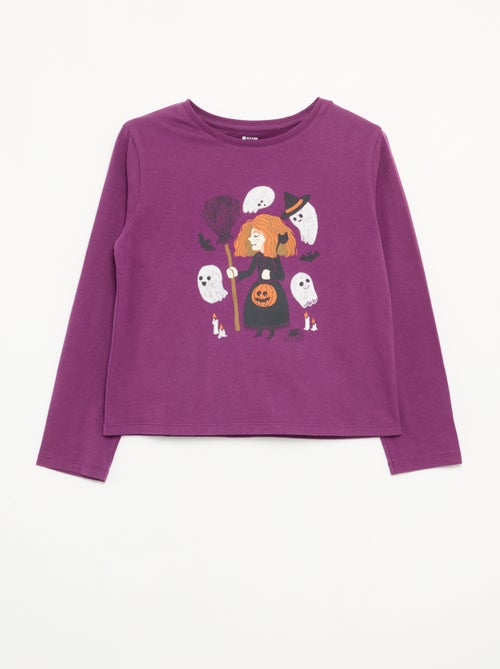 T-shirt a maniche lunghe con stampa - Kiabi