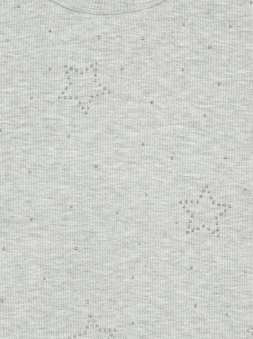 T-shirt a maniche lunghe con strass - Kiabi