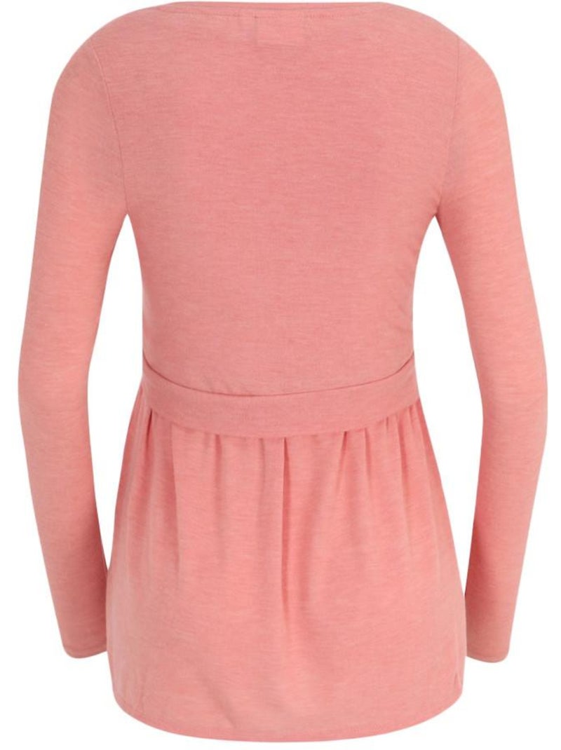 T-shirt a maniche lunghe da donna Mamalicious Rosa - Kiabi