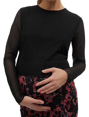 T-shirt a maniche lunghe da donna premaman Mamalicious