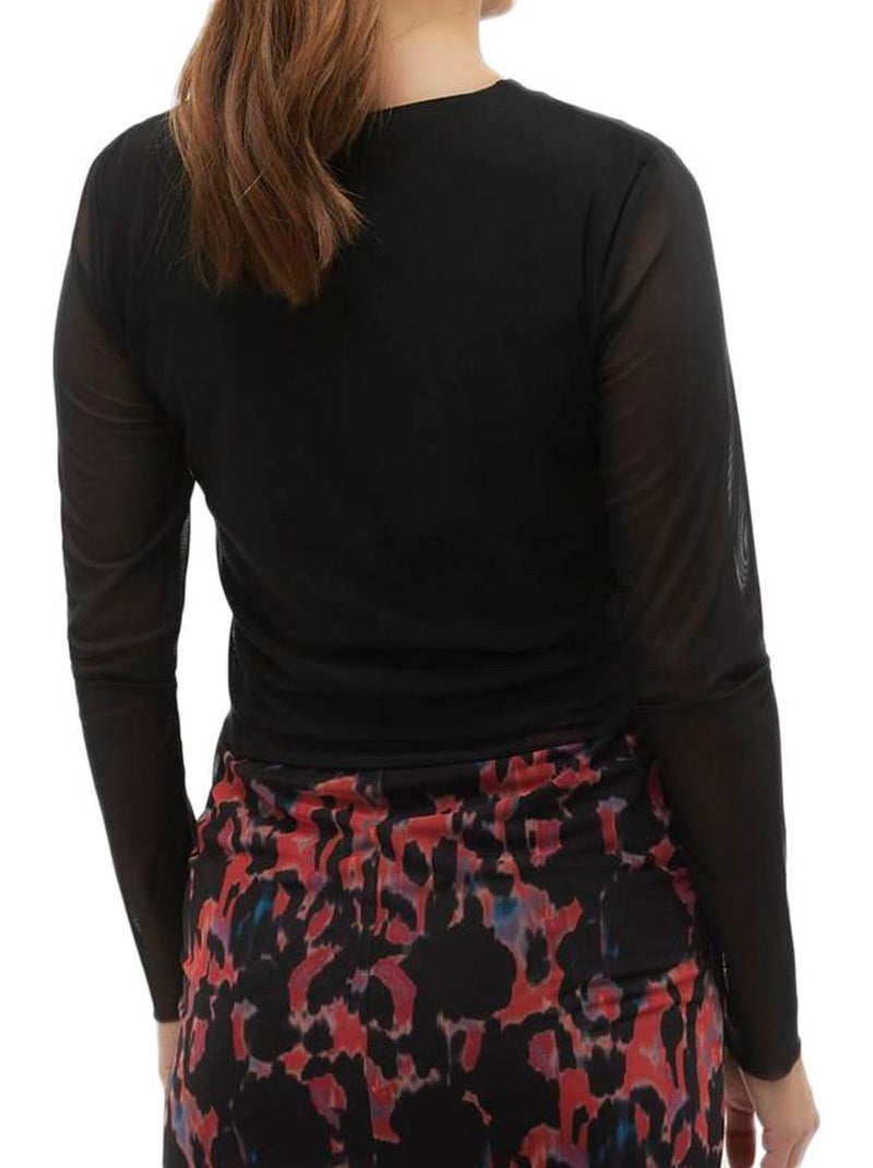 T-shirt a maniche lunghe da donna premaman Mamalicious Nero - Kiabi