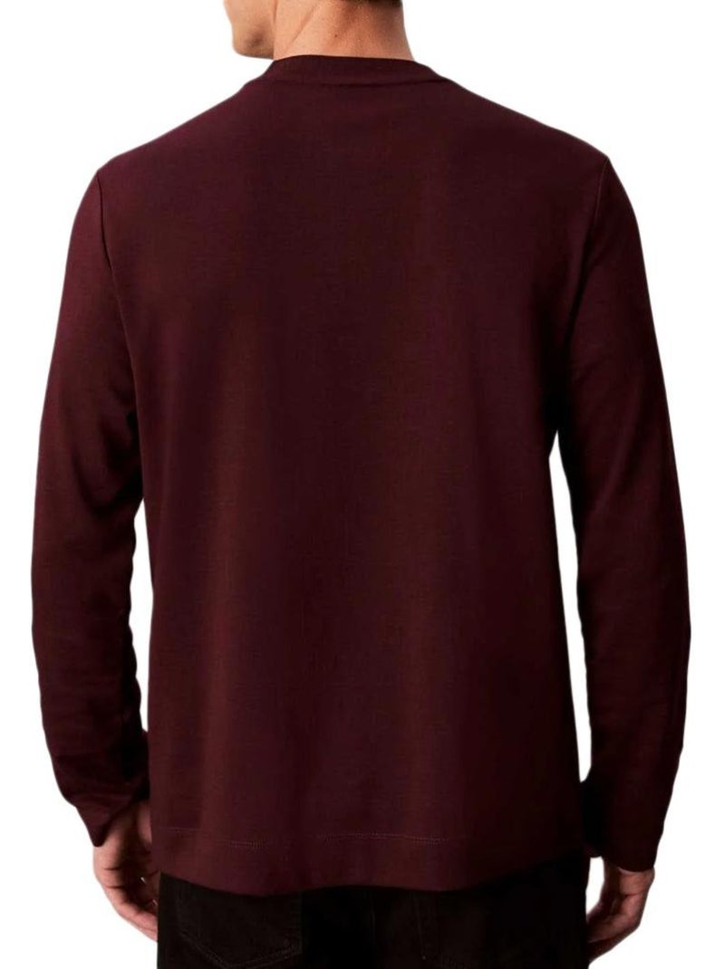 T-shirt a maniche lunghe da uomo Calvin Klein Jeans di lusso Marrone cappuccino - Kiabi