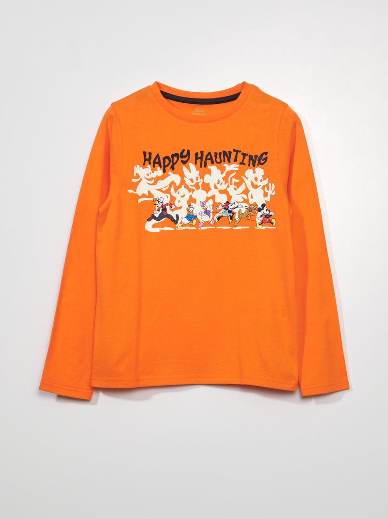 T-shirt a maniche lunghe 'Disney' Halloween Arancione - Kiabi