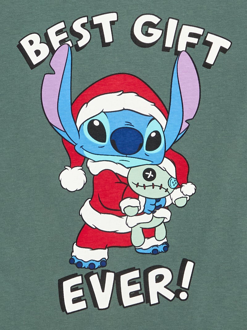 T-shirt a maniche lunghe 'Disney' 'Stitch' Verde - Kiabi