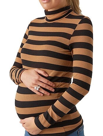 T-shirt a Maniche Lunghe Donna Mamalicious