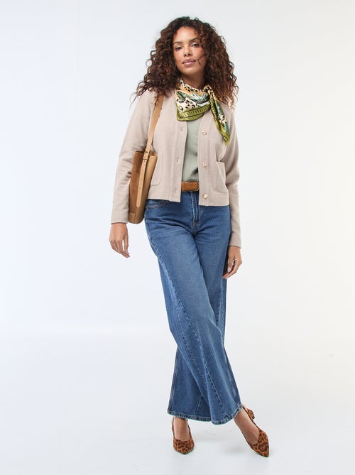 T-shirt a maniche lunghe e collo rotondo - Kiabi