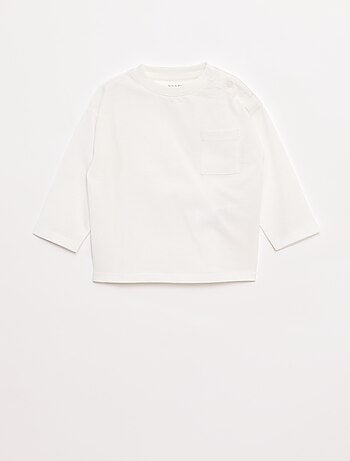 T-shirt a maniche lunghe e taschino sul petto