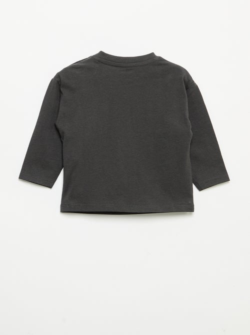 T-shirt a maniche lunghe e taschino sul petto - Kiabi