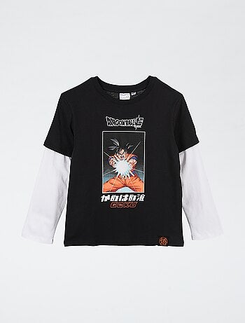 T-shirt a maniche lunghe effetto 2 in 1 "Dragon Ball Z