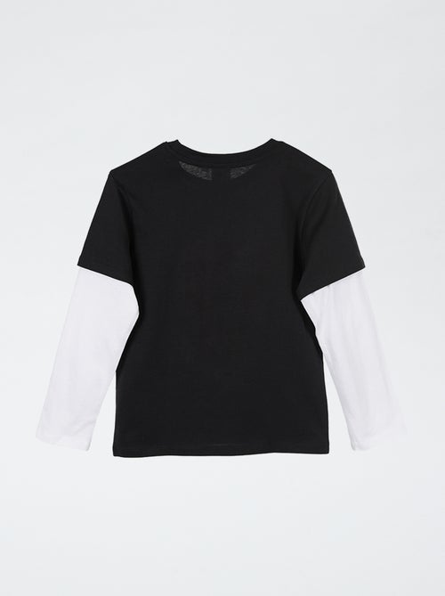 T-shirt a maniche lunghe effetto 2 in 1 "Dragon Ball Z" - Kiabi