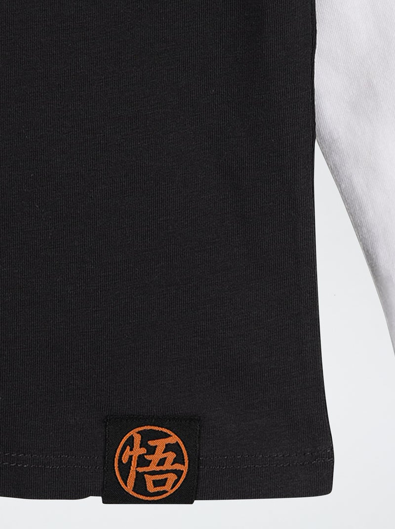 T-shirt a maniche lunghe effetto 2 in 1 "Dragon Ball Z" Nero - Kiabi