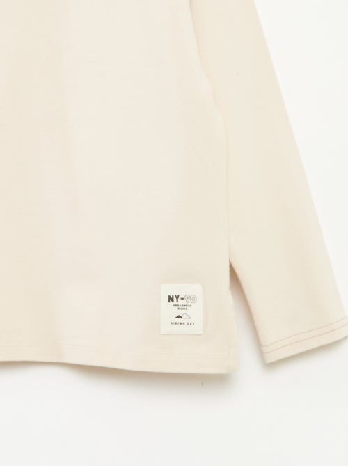 T-shirt a maniche lunghe girocollo - Kiabi