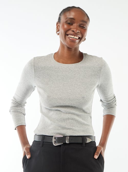 T-shirt a maniche lunghe - Kiabi