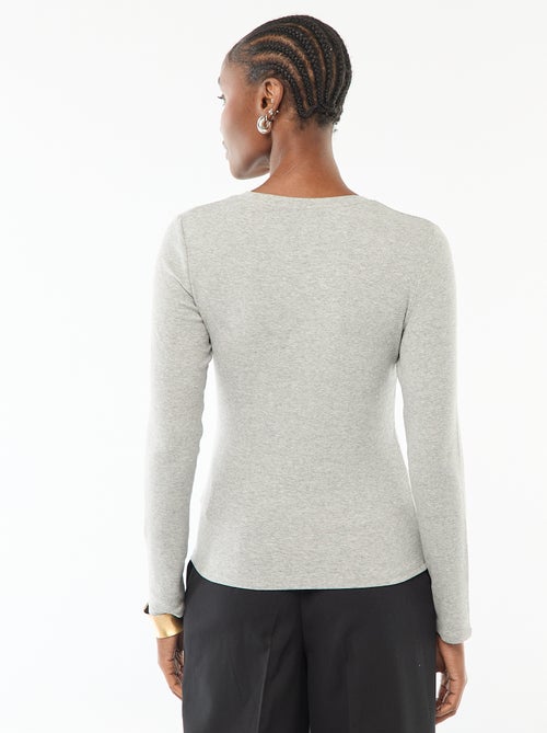 T-shirt a maniche lunghe - Kiabi