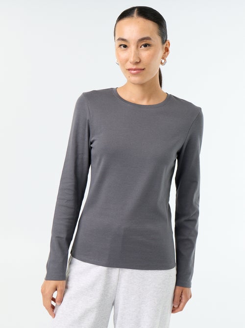 T-shirt a maniche lunghe - Kiabi T-shirt a maniche lunghe - Kiabi