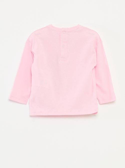 T-shirt a maniche lunghe in jersey di cotone - Kiabi