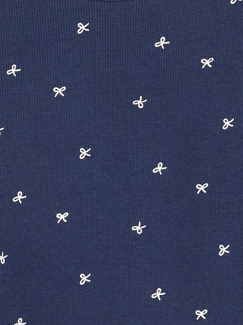 T-shirt a maniche lunghe in maglia a costine - Kiabi T-shirt a maniche lunghe in maglia a costine - Kiabi